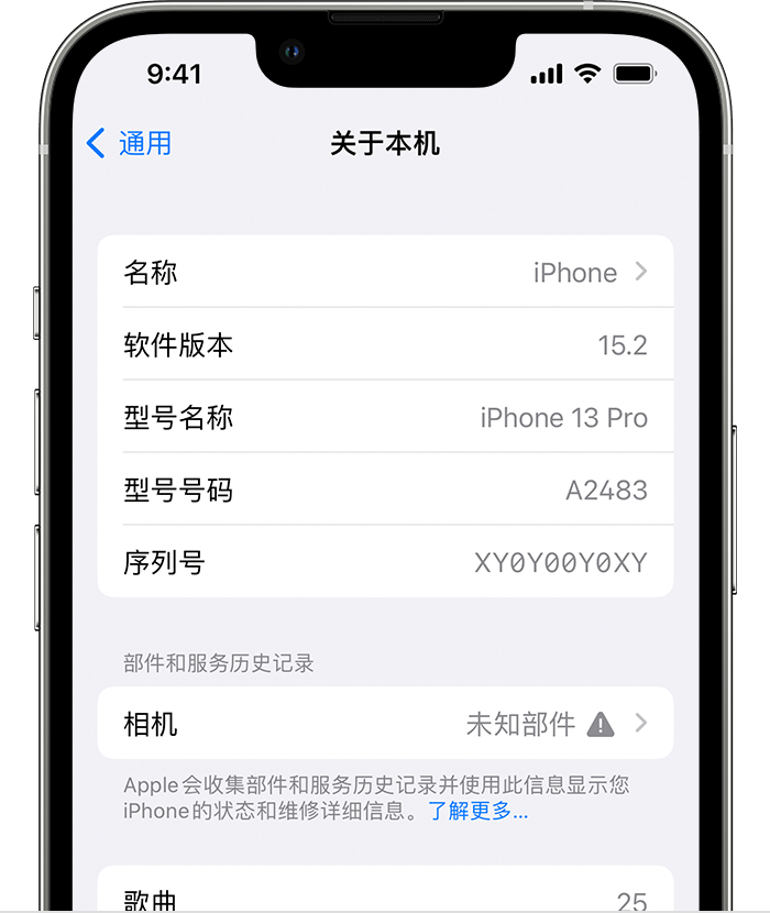 中阳苹果维修分享iPhone 出现提示相机“未知部件”是什么原因？ 