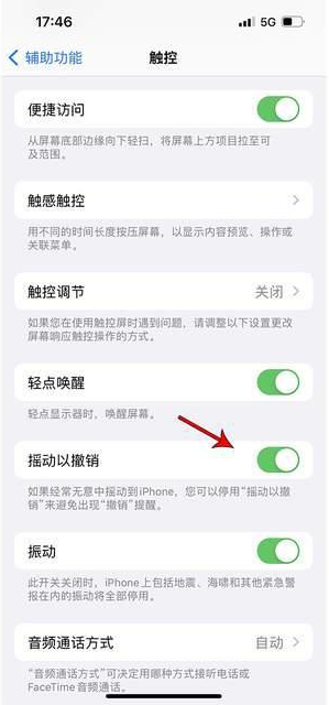 中阳苹果手机维修分享iPhone手机如何设置摇一摇删除文字 